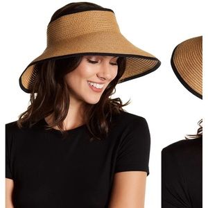 Roll up straw visor Nordstrom Rack